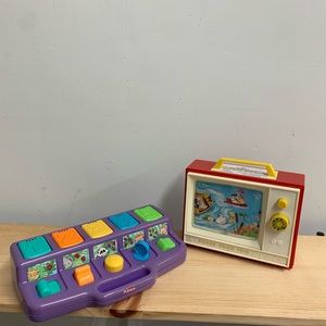 Vintage playschool and fp tv